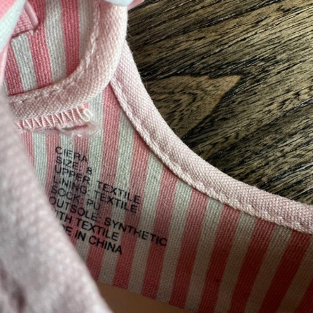 Crown & Ivy Sz 8 Women's Pink Ciera Laceless Canvas Sneaker - Picture 7 of 7